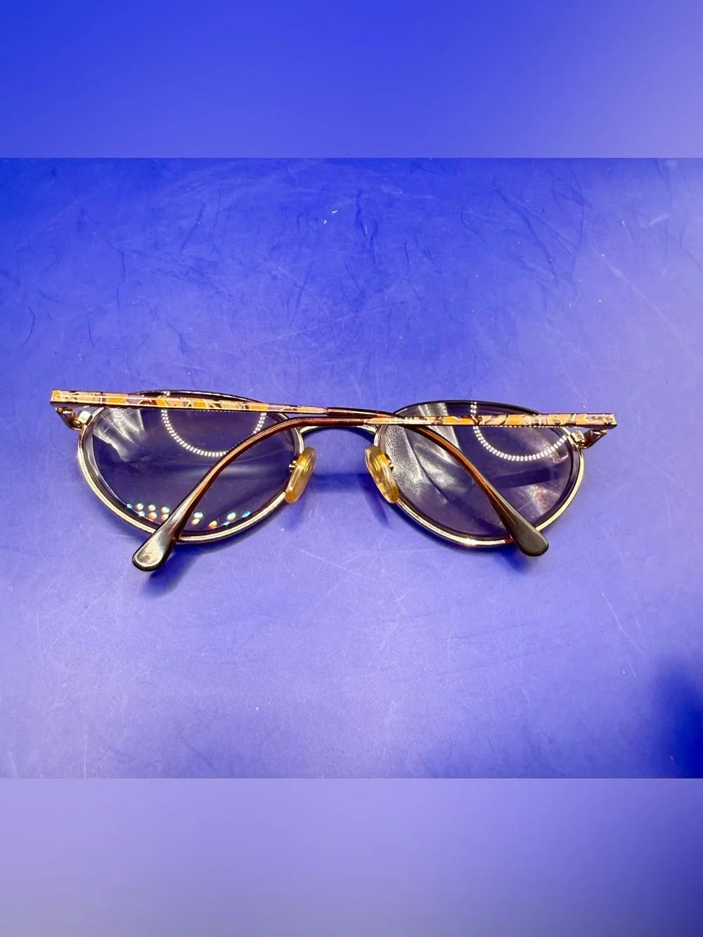 Vintage Echo Frame Italy M2024 C43L Oval Eyeglass Frames ONLY 56-20-135 Gold Tor